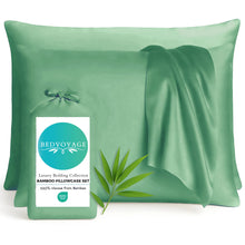 Carregar imagem no visualizador da galeria, Bamboo Pillowcase Set – Seaglass