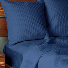 Carregar imagem no visualizador da galeria, Bamboo Quilted Euro Sham 1 Piece - Indigo