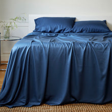 Carregar imagem no visualizador da galeria, Bamboo Bed Sheet Set - Indigo