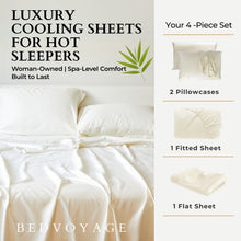 Carregar imagem no visualizador da galeria, Bamboo Bed Sheet Set - Ivory