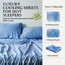 Carregar imagem no visualizador da galeria, Bamboo Bed Sheet Set - Ocean