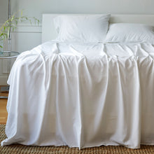 Carregar imagem no visualizador da galeria, Bamboo Bed Sheet Set - White
