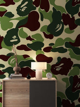 Load image into Gallery viewer, Bape Camo Wallpaper Mural. Grey Camo Streetwear Hype Beast Aesthetics. #6901