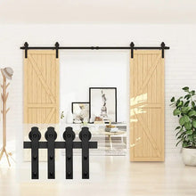 Load image into Gallery viewer, Barn Door Track Kit for Double Door (No Door)