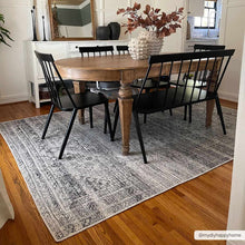 Load image into Gallery viewer, Barny Gray Blue Washable Rug