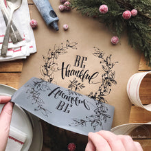 Load image into Gallery viewer, Be Thankful - Mesh Stencil 8.5x11