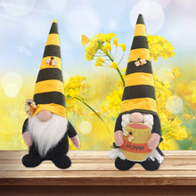 Load image into Gallery viewer, Bee and Honey Themed Gnomes, Plush Bumblebee Home Decor