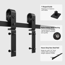 Load image into Gallery viewer, Bi-Folding Sliding Barn Door Hardware Track Kit (No Door)