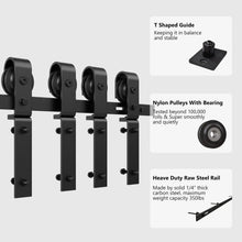 Load image into Gallery viewer, Bi-Folding Sliding Barn Door Hardware Track Kit (No Door)