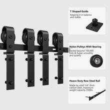 Load image into Gallery viewer, Bi-Folding Sliding Barn Door Hardware Track Kit (No Door)