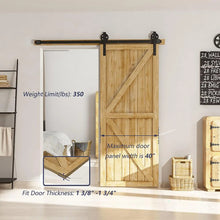Load image into Gallery viewer, Big Spoke Wheel Roller Sliding Barn Door Hardware Kit (No Door)