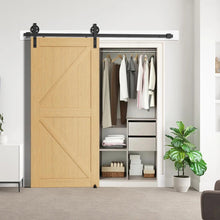 Load image into Gallery viewer, Big Spoke Wheel Roller Sliding Barn Door Hardware Kit (No Door)