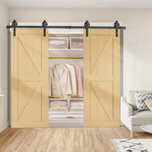 Load image into Gallery viewer, Big Spoke Wheel Roller Sliding Barn Door Hardware Kit (No Door)