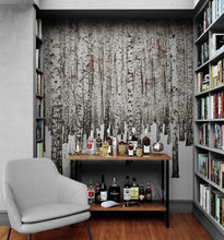 Carregar imagem no visualizador da galeria, White Birch Tree Forest Wallpaper Mural. IQ-1236