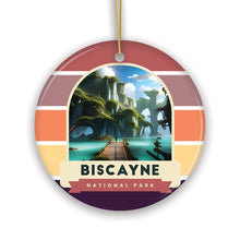Load image into Gallery viewer, Biscayne National Park Retro Style Ornament, Florida Tourist Attraction and Gift