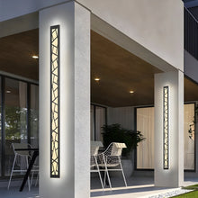 Load image into Gallery viewer, Black Creative Design Outdoor Waterproof Aluminum LED Tall Wall Lamp For Villa