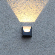 Load image into Gallery viewer, Black Modern Outdoor Waterproof Aluminum LED Wall Sconce For Garden, Courtyard