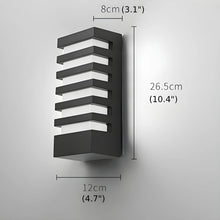 Load image into Gallery viewer, Black Outdoor Waterproof Aluminum LED Wall Sconce For Porch, Garden
