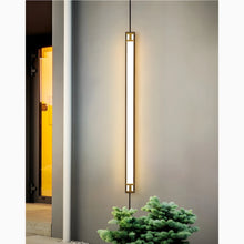Load image into Gallery viewer, Black/Gold Outdoor Waterproof LED Long Wall Lamp for Garden, Villa, Porch