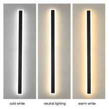 Load image into Gallery viewer, Black/White/Gold Outdoor Waterproof Tall Aluminum LED Wall lamp For Garden