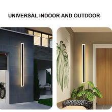 Load image into Gallery viewer, Black/White/Gold Outdoor Waterproof Tall Aluminum LED Wall lamp For Garden