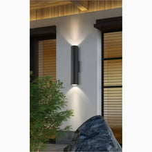 Load image into Gallery viewer, Black Waterproof Outdoor Aluminum LED Wall lamp For Garden, Porch