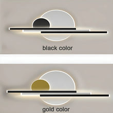 Load image into Gallery viewer, Black/Gold Modern Outdoor Waterproof Aluminum LED Wall lamp For Garden