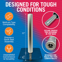 Load image into Gallery viewer, Boat Seat Post 11" or 13.5"