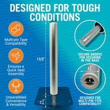 Load image into Gallery viewer, Boat Seat Post 11" or 13.5"