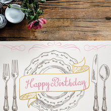 Load image into Gallery viewer, Place Setting Bon Appetit - Mesh Stencil 18x12