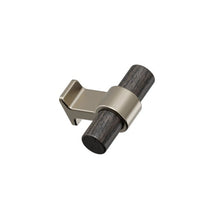 Load image into Gallery viewer, Dark Wood and Bronze "Bond" T-Bar Dual Finish Knob and Pulls