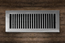 Cargar imagen en el visor de la galería, Cast Brass Contemporary Vent Covers - Brushed Nickel