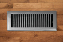 Cargar imagen en el visor de la galería, Cast Brass Contemporary Vent Covers - Brushed Nickel