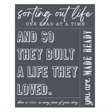 Carregar imagem no visualizador da galeria, Build A Life You Love - Mesh Stencil 8.5x11