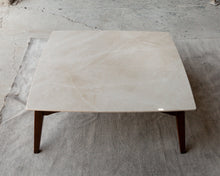 Carregar imagem no visualizador da galeria, Burdur Beige Marble Coffee Table Rectangular Polished and Eased Edge