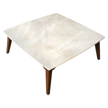 Carregar imagem no visualizador da galeria, Burdur Beige Marble Coffee Table Rectangular Polished and Eased Edge