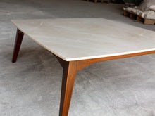 Carregar imagem no visualizador da galeria, Burdur Beige Marble Coffee Table Rectangular Polished and Eased Edge