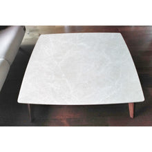 Carregar imagem no visualizador da galeria, Burdur Beige Marble Coffee Table Rectangular Polished and Eased Edge