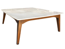 Carregar imagem no visualizador da galeria, Burdur Beige Marble Coffee Table Rectangular Polished and Eased Edge