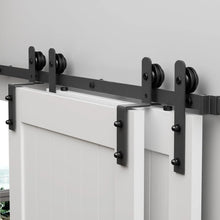 Load image into Gallery viewer, Bypass Sliding Barn Door Hardware Kit Basic I Pulley (No Door)