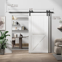 Load image into Gallery viewer, Bypass Sliding Barn Door Hardware Kit Basic I Pulley (No Door)