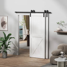 Load image into Gallery viewer, Bypass Sliding Barn Door Hardware Kit Basic J Pulley (No Door)