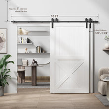 Load image into Gallery viewer, Bypass Sliding Barn Door Hardware Kit Basic J Pulley (No Door)