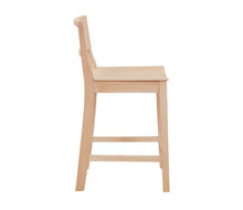 Load image into Gallery viewer, LINON HOME DECOR - DEVIN COUNTER STOOL UNFINISHED (SET OF 2) - CS279UNF02KD