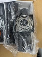 Load image into Gallery viewer, Aluminum 12- Watt Equivalent Integrated LED Black Cylinder Wall Sconce Indoor/Outdoor Wall Pack Light, 2700K (4-Pack