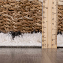 Load image into Gallery viewer, Cansu Black & White Dotted Area Rug