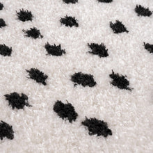 Load image into Gallery viewer, Cansu Black & White Dotted Area Rug