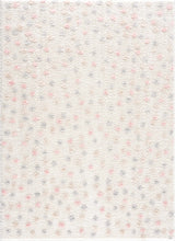 Carregar imagem no visualizador da galeria, Cansu Pink & Cream Dotted Area Rug