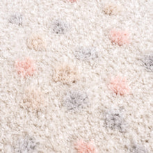 Carregar imagem no visualizador da galeria, Cansu Pink & Cream Dotted Area Rug