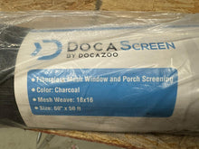 Load image into Gallery viewer, Docazoo DocaScreen Window Screen Replacement - DIY for House Windows, Door, Pool, Porch or Back Patio - Easy to Cut Fiberglass Roll Screen Door Mesh,